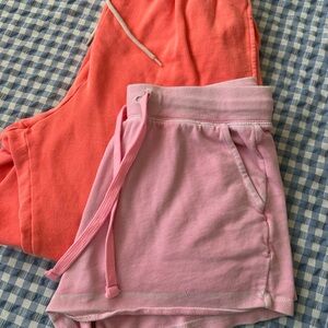 XS and s pink  and Orange Sweats